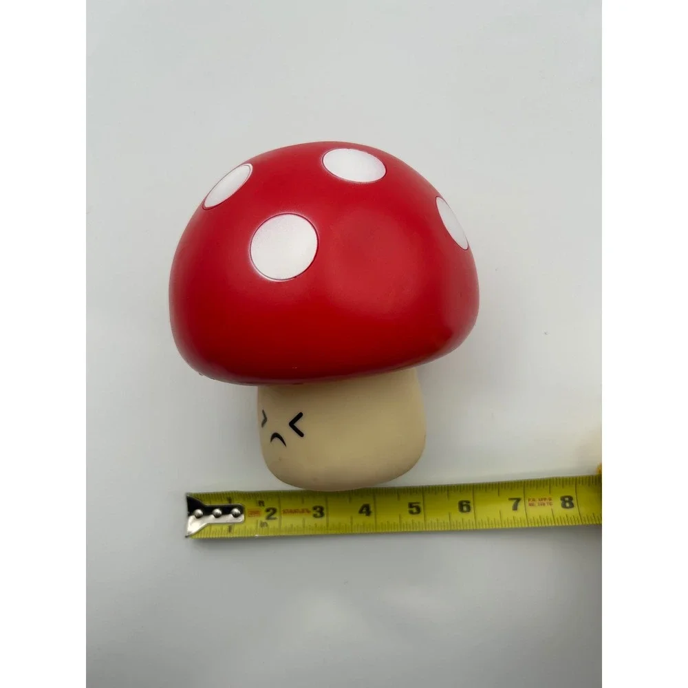 Red Polka Dot Mushroom‎ Grumpy Face Figure Collectible Toy 2000s Decor